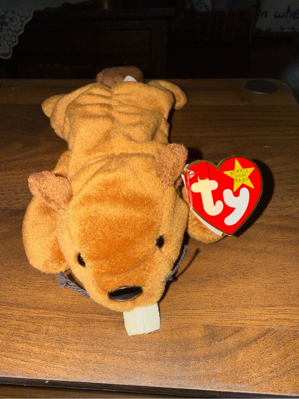 Ty Beanie Baby Bucky the Beaver 1995 Vintage With Tag
